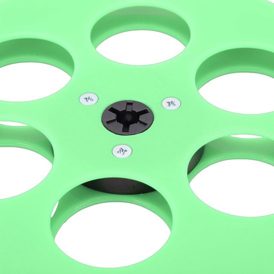 Lege Tape Reel - Opname Spoel - Audio Opnemen - Nab Flens Ontwerp - 7 Inch - Groen — afbeelding 2