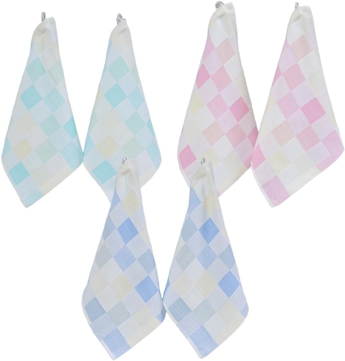 SnelShoppen - Baby Wasdoek Set - 10 Stuks Muslin Burp Cloths - 25x25 cm Katoenen Molton Doeken - Zachte Gezichtsdoeken voor Pasgeborenen - Ideaal voor