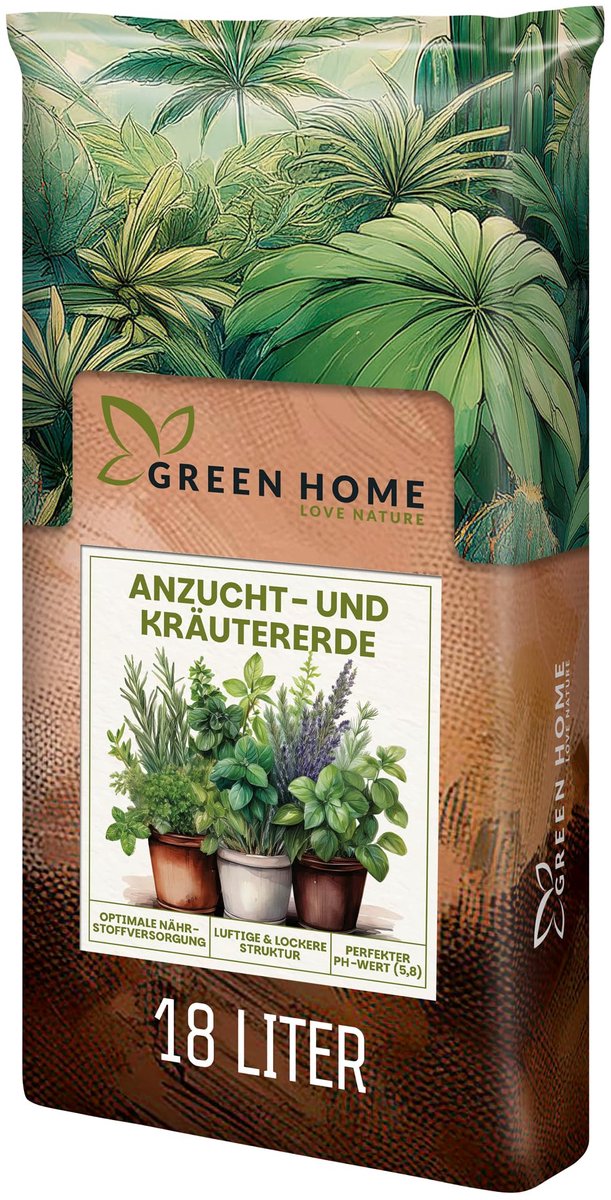 Green Home Propagation and herb soil - Zaai en stekgrond - 18 liter - Luchtige structuur met langwerkende voeding