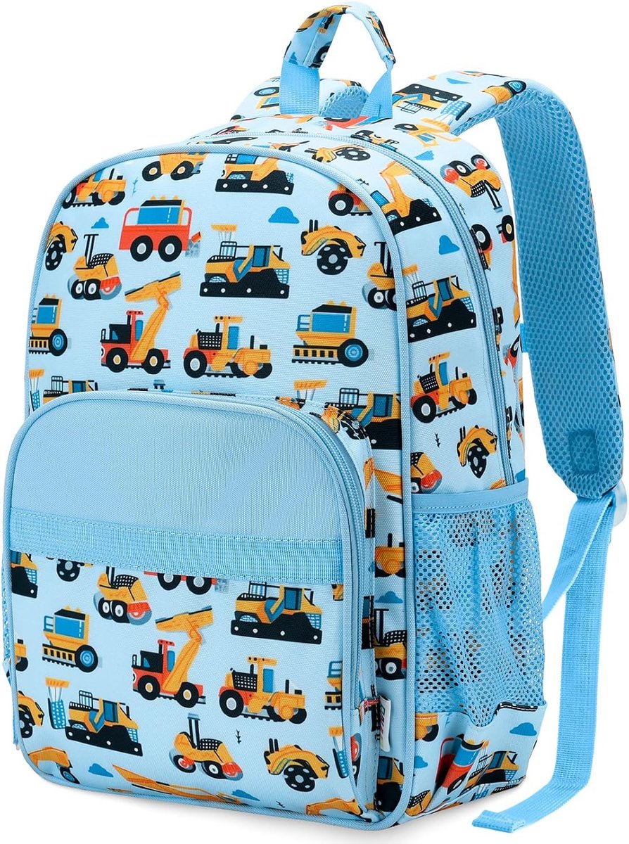Rugzak voor jongens, schattige lichtgewicht schoolrugzak, waterbestendige schooltas voor kinderen met borstband
