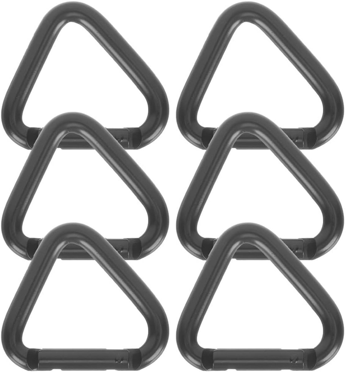 12 stuks driehoekige karabijnhaken, robuuste haken, outdoor-haken, karabijnhaken voor sleutels, driehoekige vergrendelingskarabijnhaak, robuuste klimklemmen, driehoek-karabijnhaak,