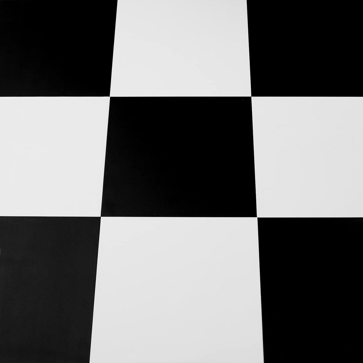 Vinylvloer, zelfklevend, pvc-vloerbedekking, zelfklevende tegels, vinyl vloerstickers, waterdicht, voor keuken, woonkamer, badkamer, zwart en wit, 30 x 30 cm, 20 stuks