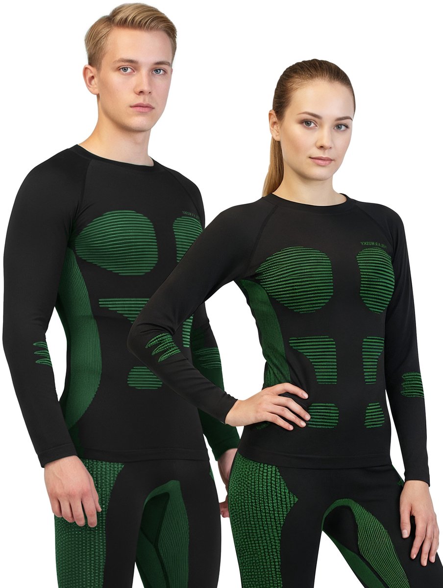 1x thermoshirt met lange mouwen voor dames en heren
