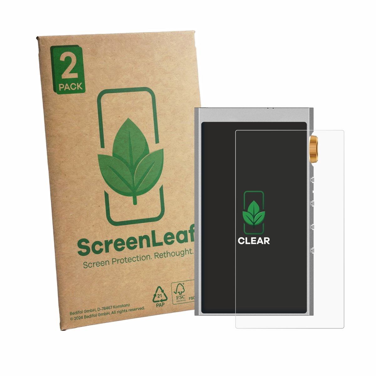 2 Stuks Screenprotector voor Hifi Walker H20 Ultra - Hoogwaardige Beschermfolie transparant