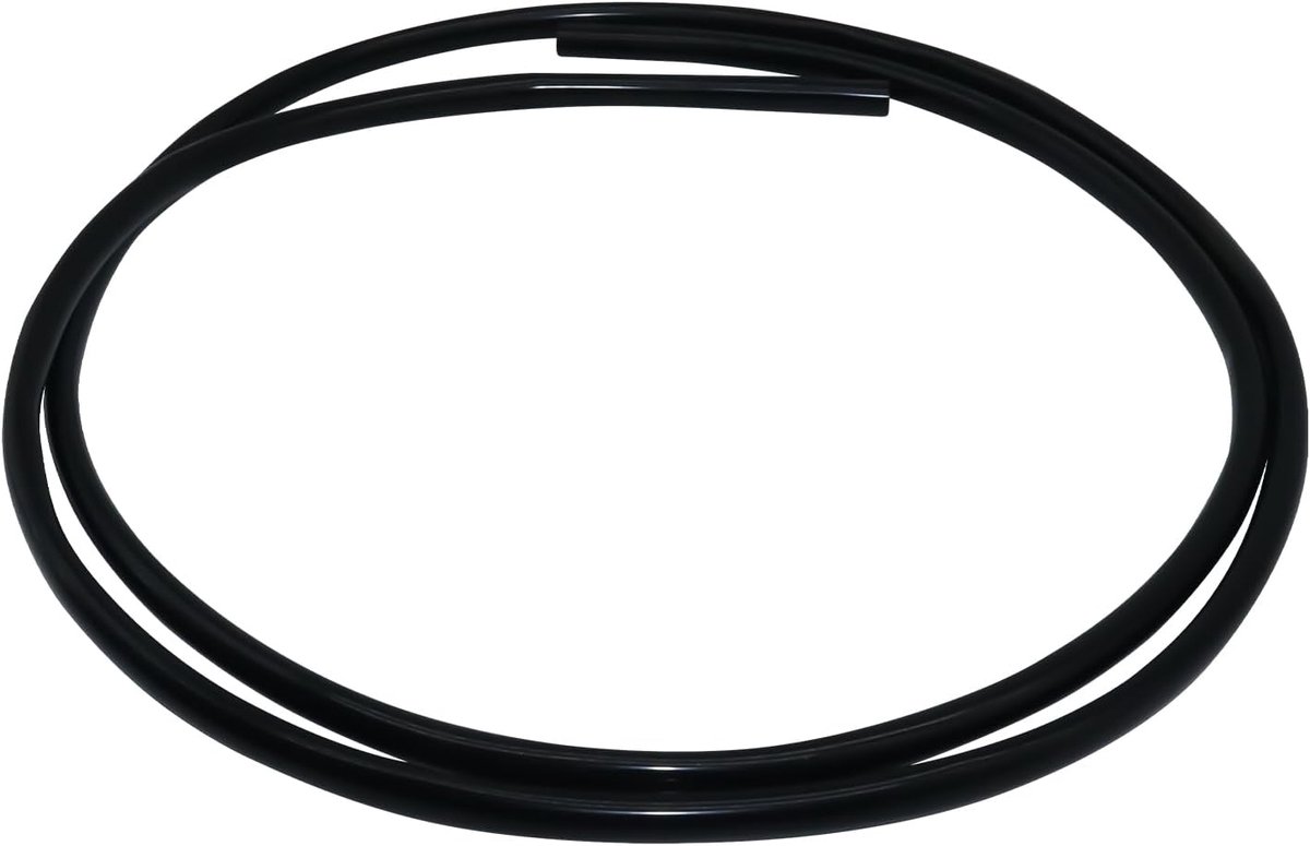 siliconen slang, 8 mm ID x 10 mm buitendiameter, 2 m, flexibele siliconen slang, water-luchtslang voor pompoverdracht, zwart