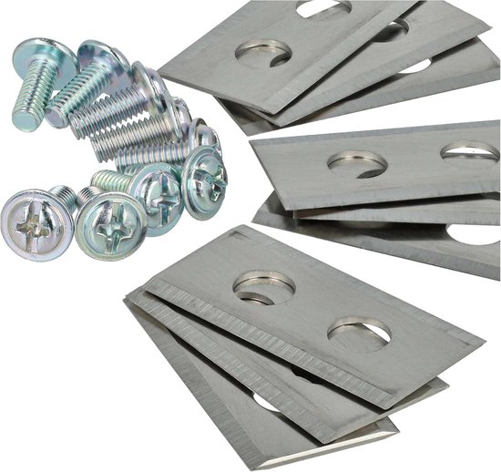 Vervangende Messen - Robotmaaier Mesjes - Gazon Onderhoud - Dubbelzijdig Scherp - 36 x 18 mm - Zilver — afbeelding 2