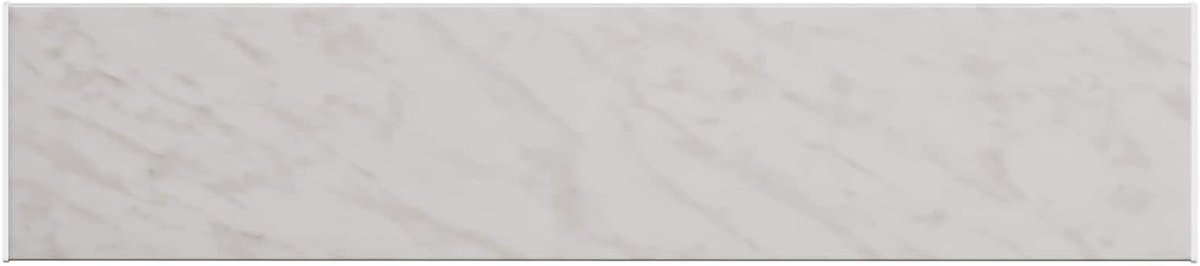 Raamsokkel PVC - Vensterbank Raamafwerking - Ruimte Verfraaien - Marmer textuur look - 140 x 35 cm - Wit