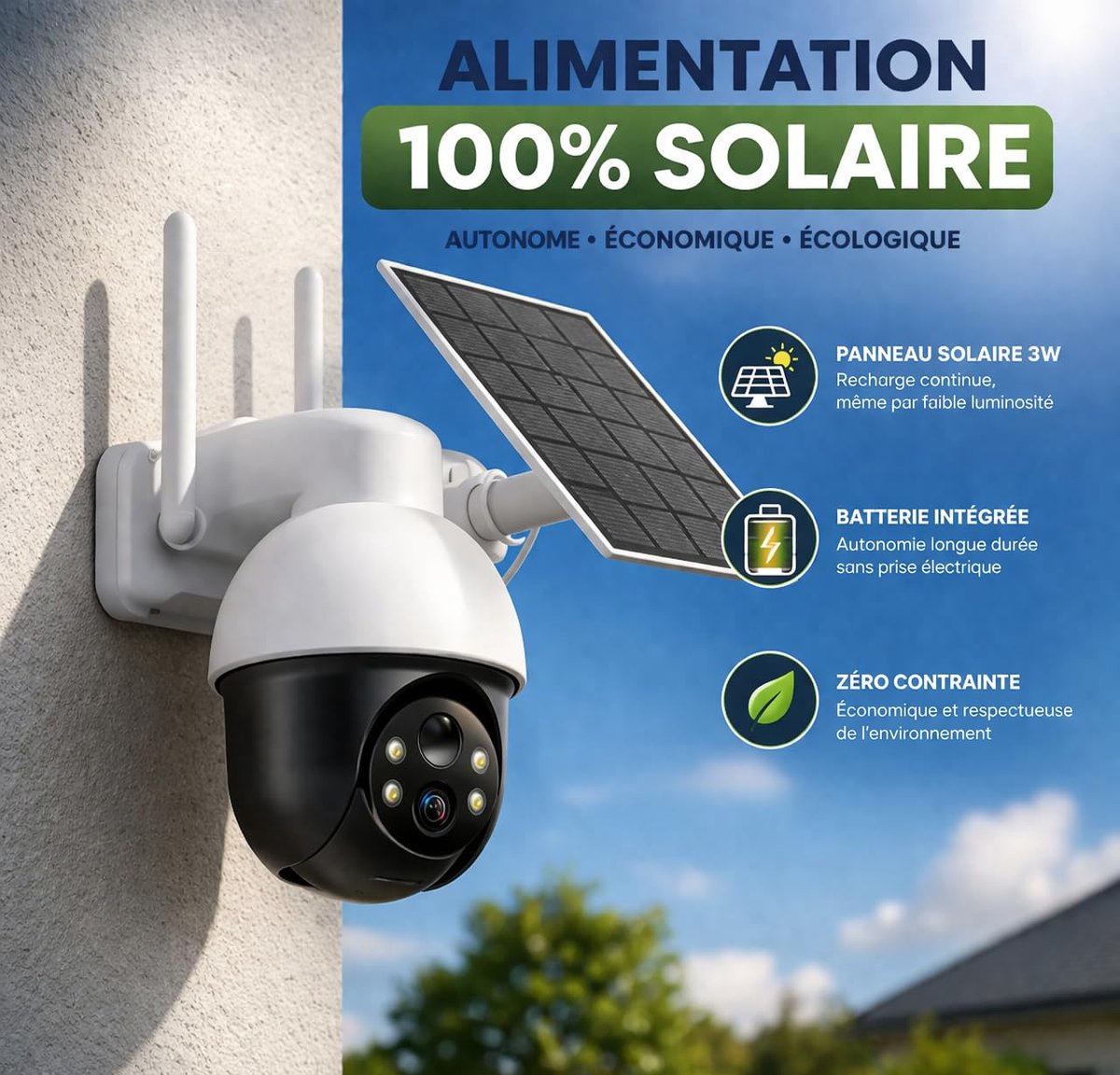 SnelShoppen - Draadloze WiFi/GSM Touch Smart Alarmset 4,3 inch met Detectoren, Full HD Bewakingscamera, Mobiele App, Geschikt voor Dieren, Abonnement