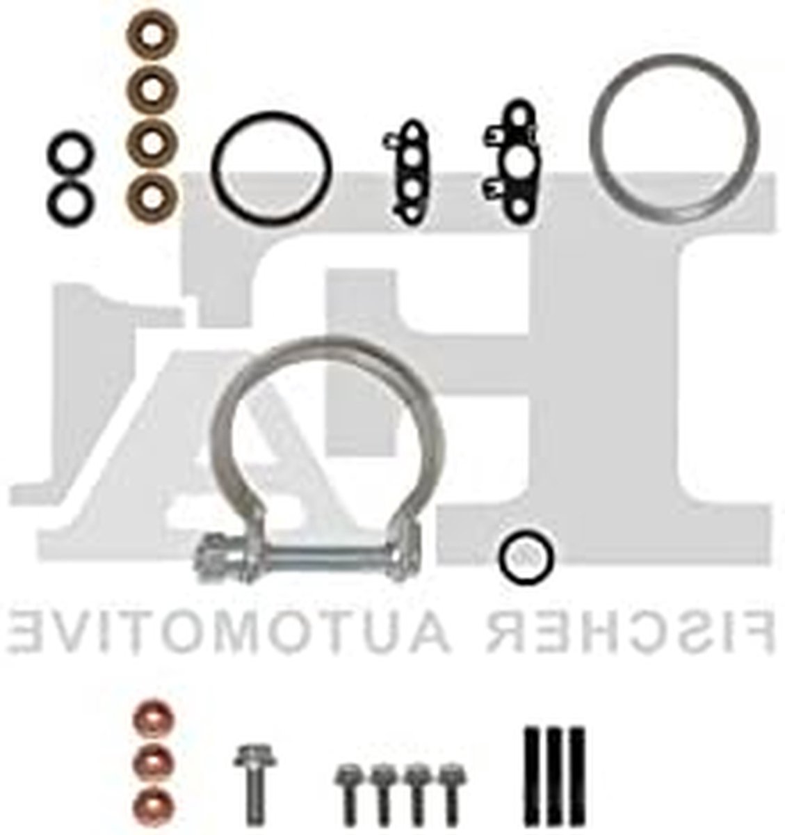Montagekit Compressor - Reparatieset Turbo - Auto Onderhoud - Voldoet aan Fabrikantseisen - 16.8 x 16.7 x 4.1 cm