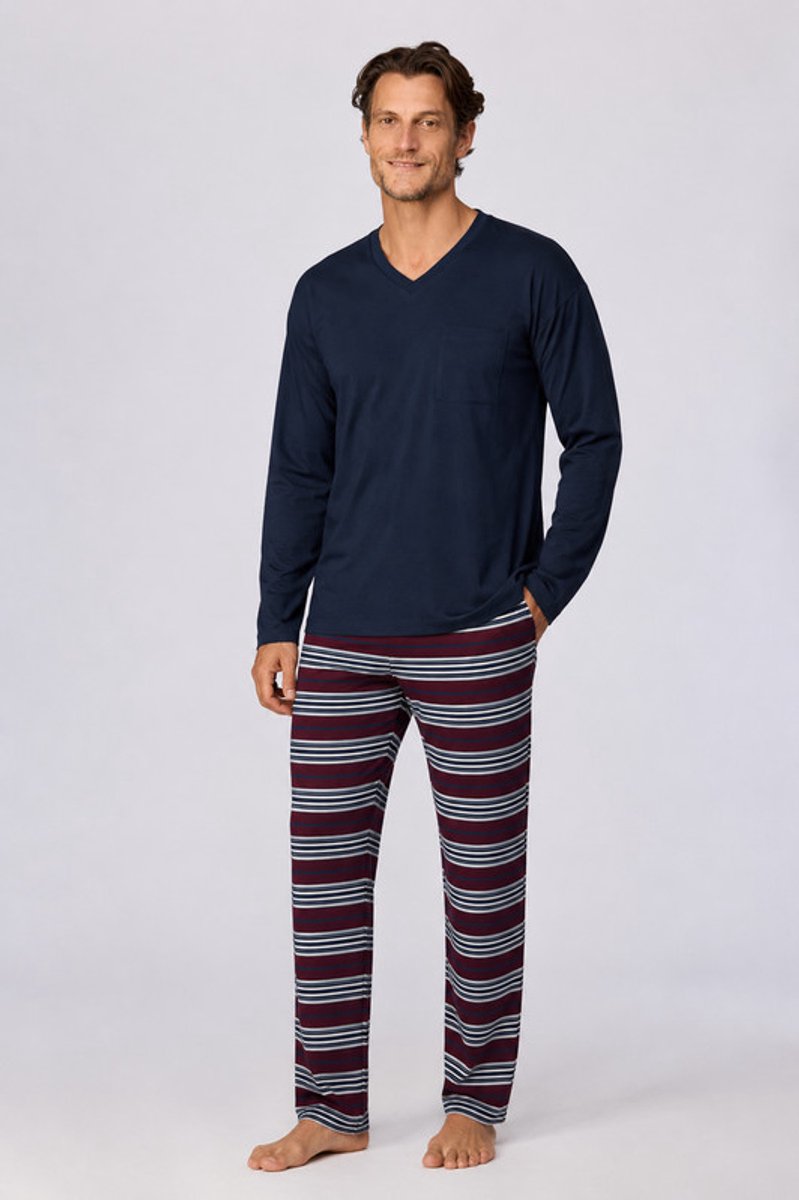 Woody pyjama heren-lange broek-MVL/881-M