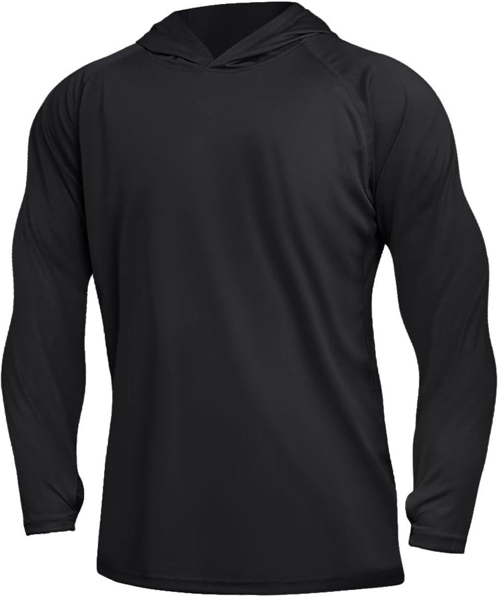 Heren Hoodies Upf 50+ Zonbescherming Prestaties T-shirt met lange