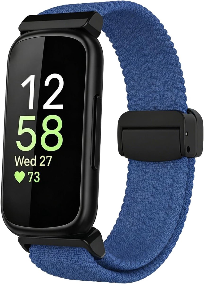 Gevlochten Nylon Compatibel met Fitbit Inspire 3/2/1, Elastisch