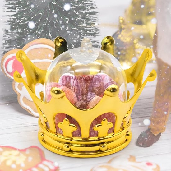 12 stuks vulbare kroon met koepel feestgunsten decoratieve snoep — afbeelding 5