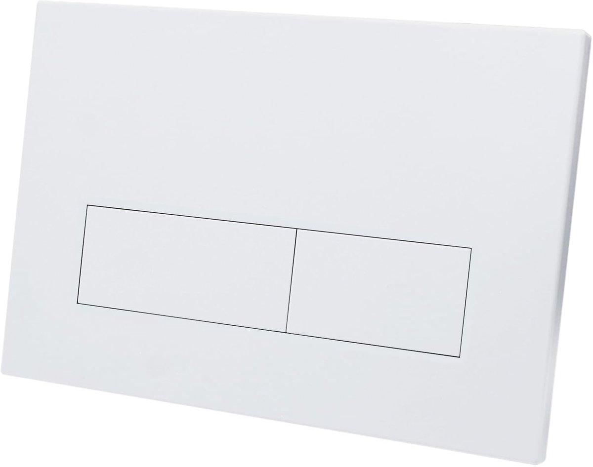 wc-spoelbak, compatibel met Geberit Sigma 01/20/30, UP300 & UP320, dubbele spoeling, bedieningsplaat 245 × 164 mm, met inbouwframe (mat wit)