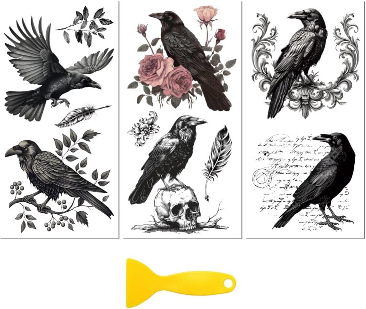Rub on Transfer Sticker voor Meubels Craft Decor 15 cm x 30 cm