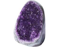 Amethist Kristal - Amethist Geode - Decoratie en Welzijn - Natuurlijke Energie - 100-300g - Paars