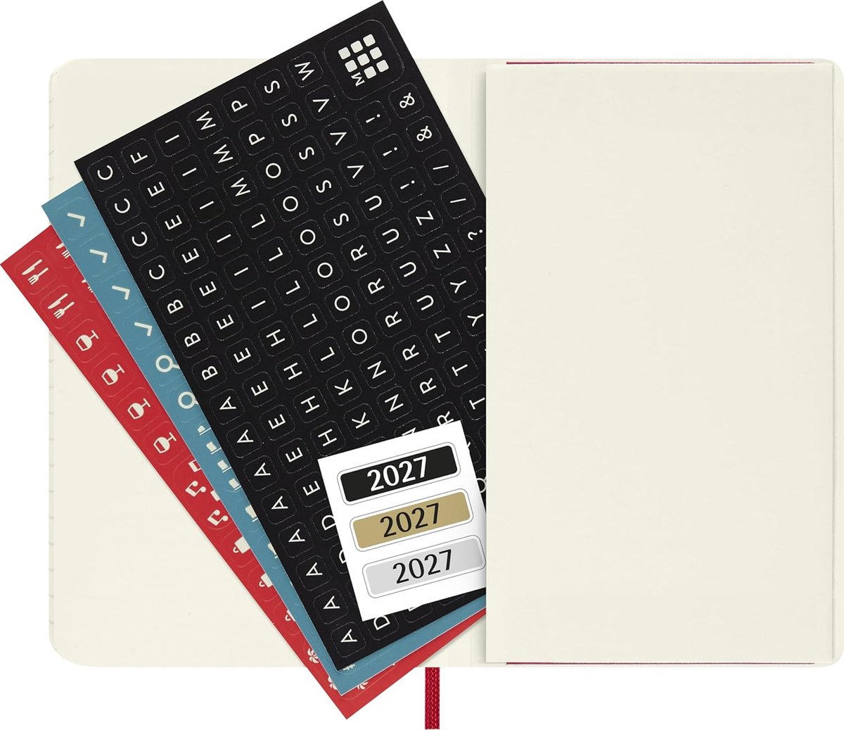 Weekplanner 2027 - Dagboek Planner - Jaar Plannen - Wekelijkse Indeling - 9x14 cm - Scharlakenrood