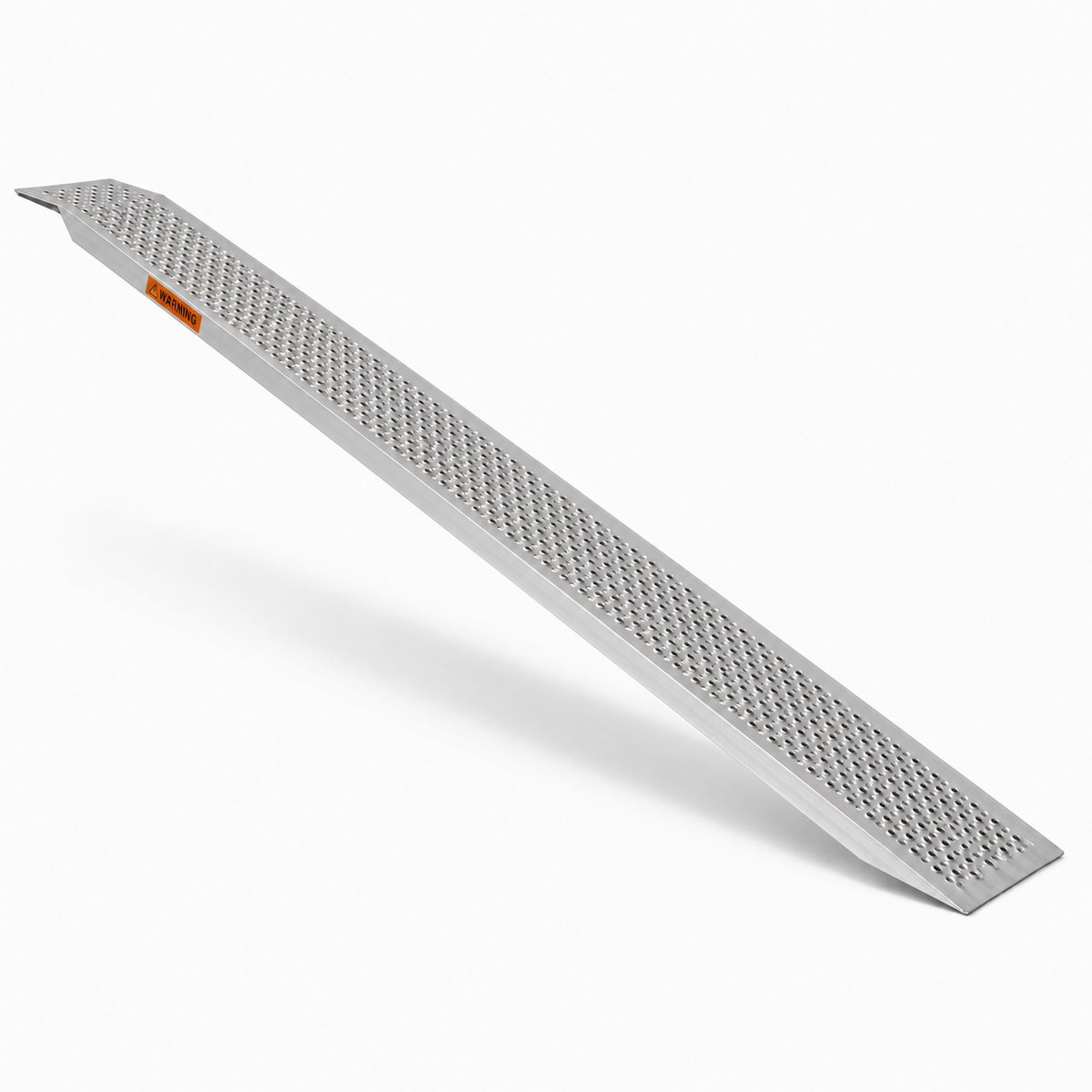 Litalife - Aluminium Oprijplaat 200cm – Antislip Laadgoot voor Scooter, Motor & Quad – Vaste Haak-Rand – Zilver - Laadvermogen 200KG