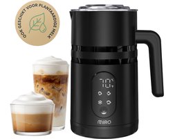 Miro 4-in-1 Elektrische Melkopschuimer – Melkschuimer met Digitaal Display, Instelbare Temperatuur…