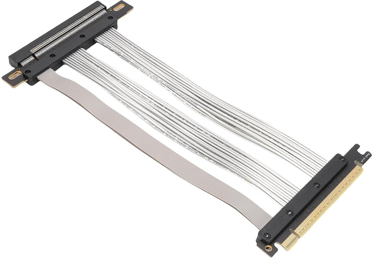 Riser Kabel - Verlengkabel GPU - Verticale Montage - PCIe 5.0 Snelheid - 40cm - Zwart