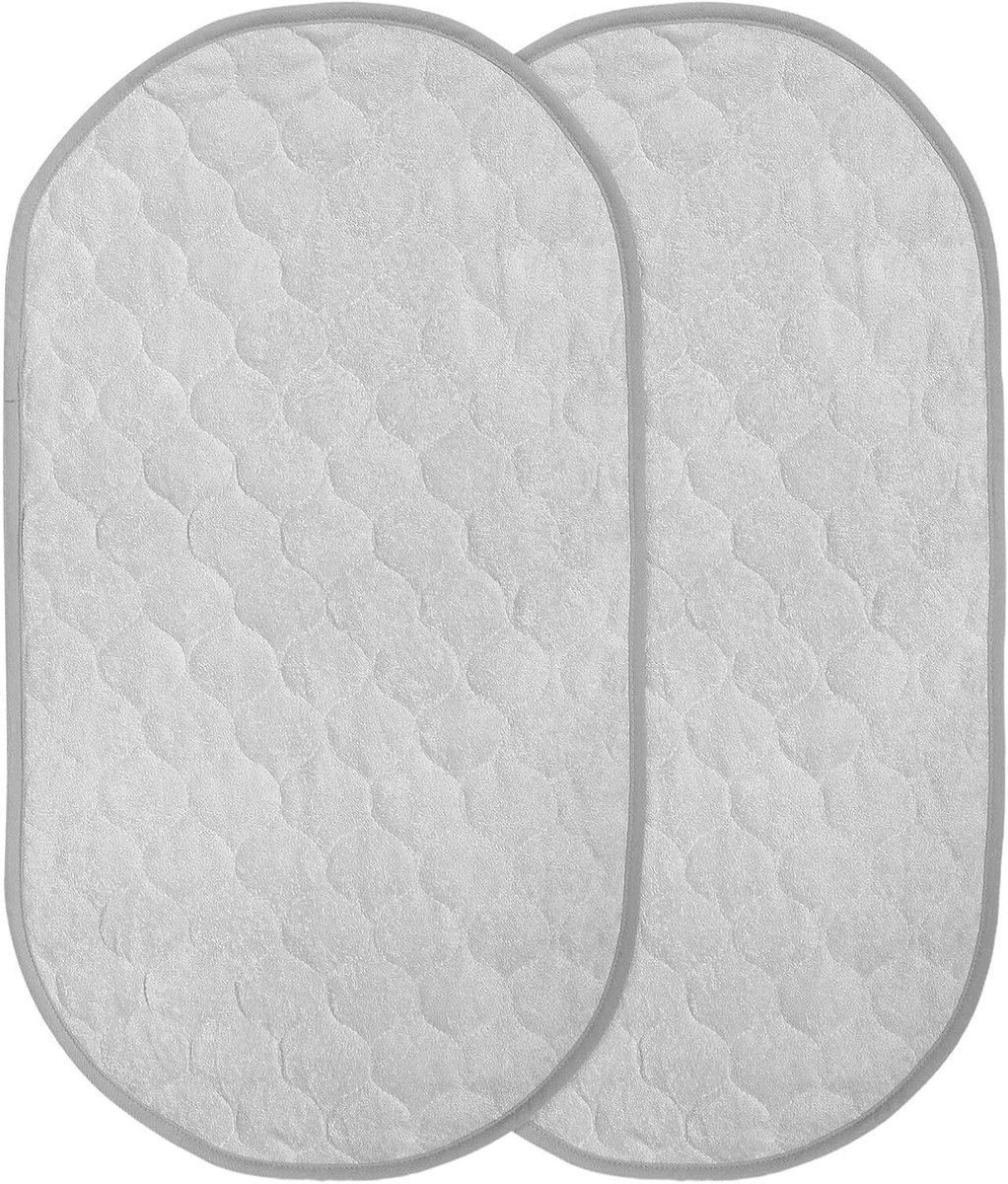 Baby Luier Wisselmatten - Draagbare Verschoonmat - Babyverzorging Thuis - Waterdichte Bescherming - 66 x 34.5 cm - Grijs