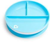 Munchkin Bordje met Zuignap - Anti-Slip - Suction plate 1-pack - Vaatwasser- en Magnetronbestendig - 1 stuk - Vanaf 6 Maanden - Blauw