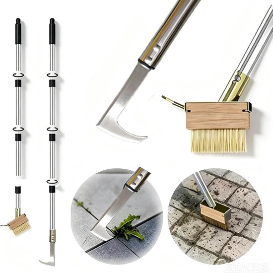 Voegenwieder Schoonmaker - Onkruidverwijderaar Tuin - Onkruid Wieden - Messing Staalborstel - 44 x 14 x 7 cm - Niet gespecificeerd van Voegenwieder — afbeelding 5
