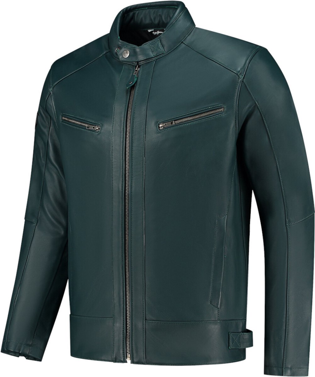 Rusty Stitches Dorian Motorfiets lederen jas -