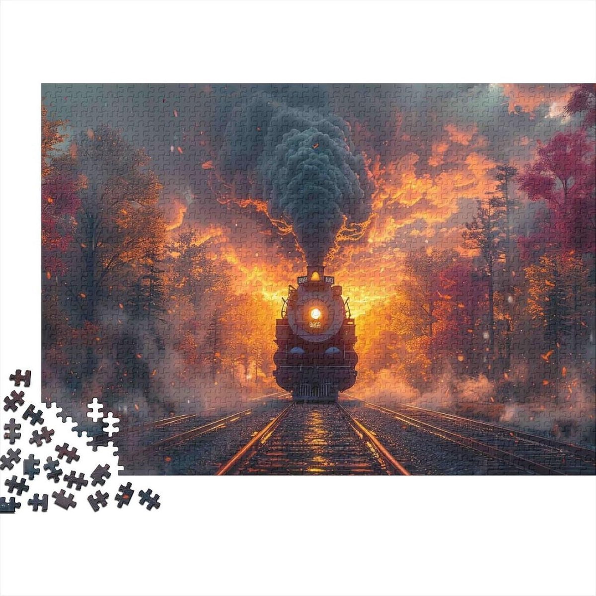 Papieren Puzzel - Puzzelspel Legpuzzel - Ontspanning Thuis - Gerecycled Materiaal - 70 x 50 cm - Stijl 2