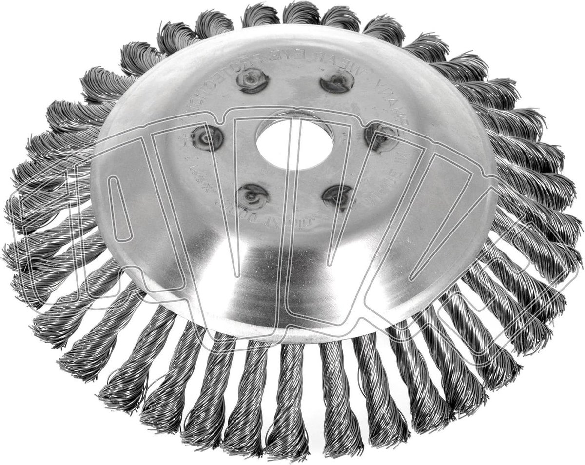 Onkruidborstel - Bosmaaierkop - Onkruid Verwijderen - Efficiënte Staalconstructie - Ø200 mm - Metaal