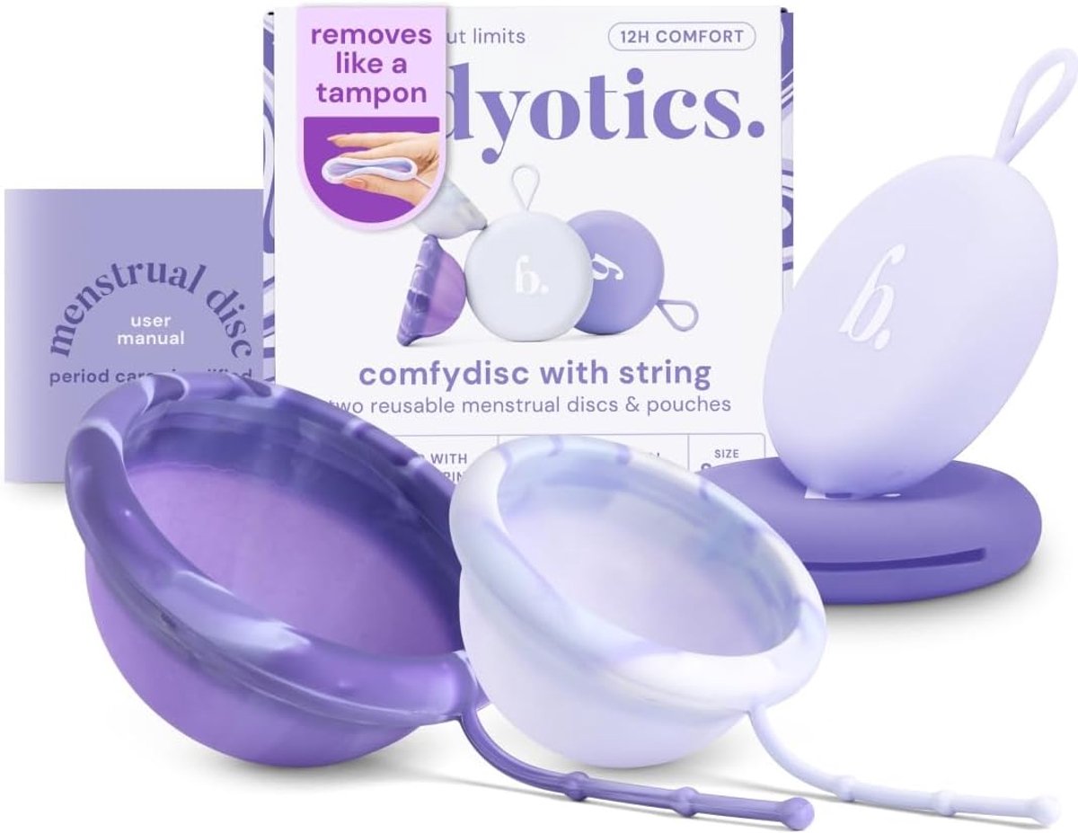 SnelShoppen - Herbruikbare menstruatieschijf Paars - Comfortabele en duurzame menstruatieoplossing, siliconen materiaal, 1 stuk, ideaal voor dagelijks