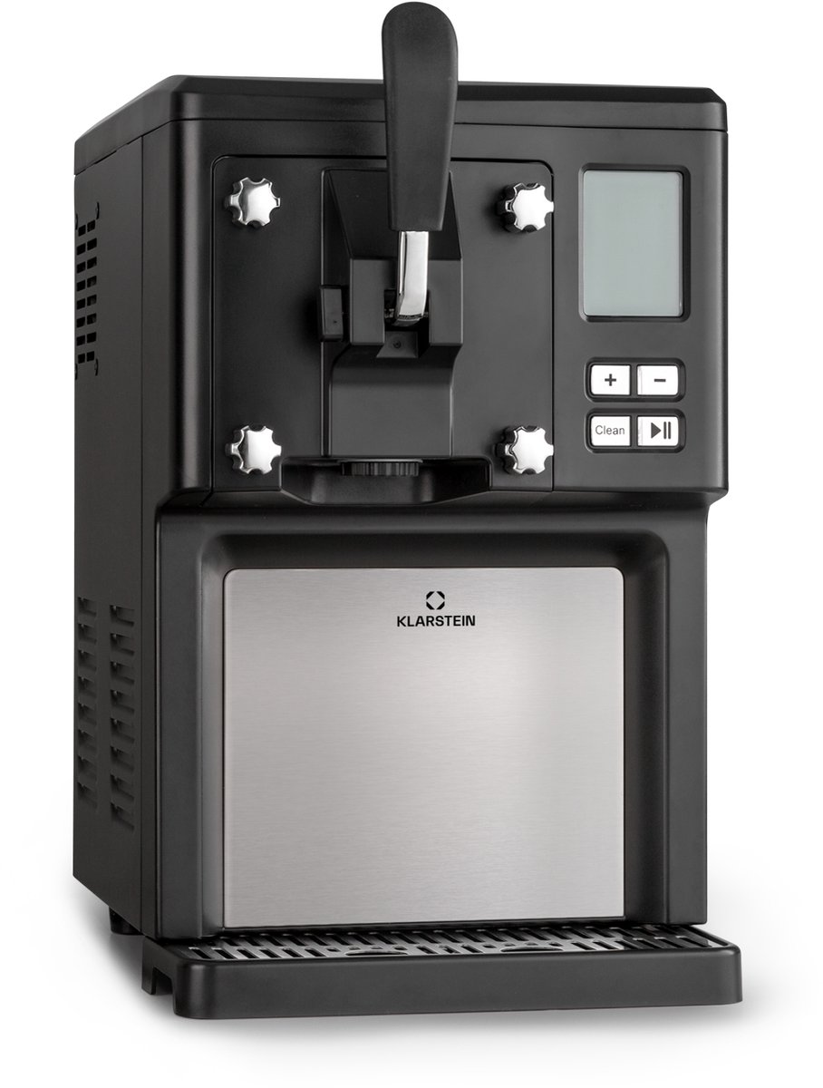 Bol.com Klarstein Sweet Sundae softijsmachine – zelfkoelende compressor, zonder voorvriezen, 1,5 l, koelhoudfunctie, digitale ti... aanbieding