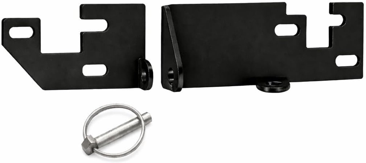 Achterdeurslot voor Fiat Ducato, Peugeot Boxer, Citroen Jumper H1, H2, H3, Camperaccessoires, Inbraakbescherming met vouwbare pin X290, X250 (Zwart poedercoat staal, grendel)