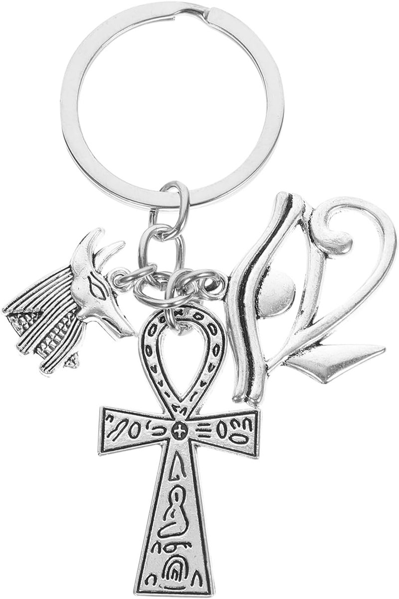 Egypte Symbool Sleutelhangers Egyptische Ankh Cross Charm Hanger
