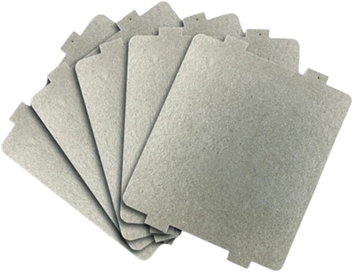 Magnetron, 5 stuks glimmerblad, magnetron glimmerplaat, magnetronoven glimmer plaat, glimmerplaten bladen mica-plaat voor magnetron accessoires, universeel voor hoofdkeuken magnetron