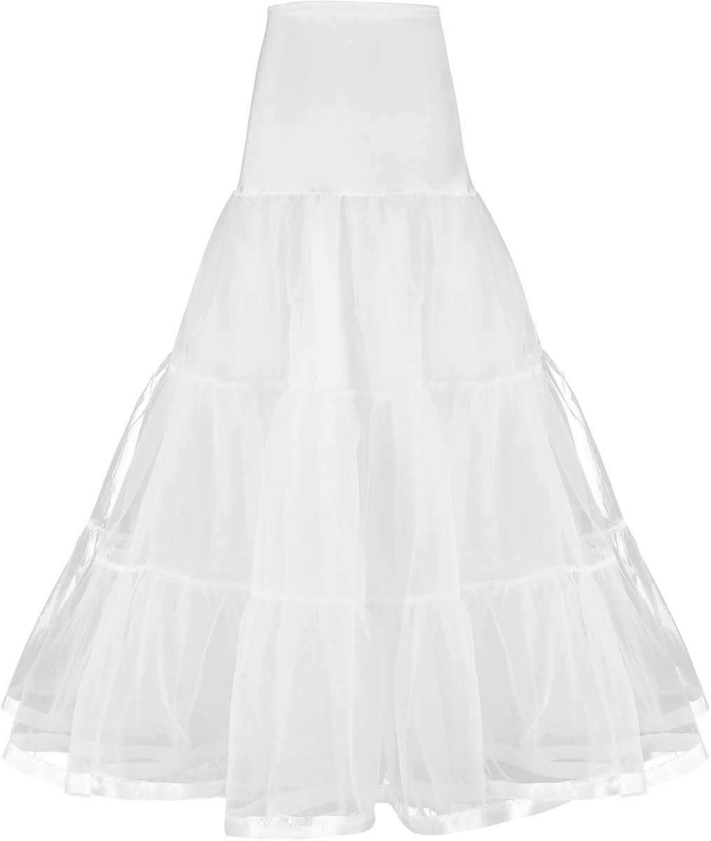 Petticoat voor dames, petticoat, lang, jaren '50, vintage, tule