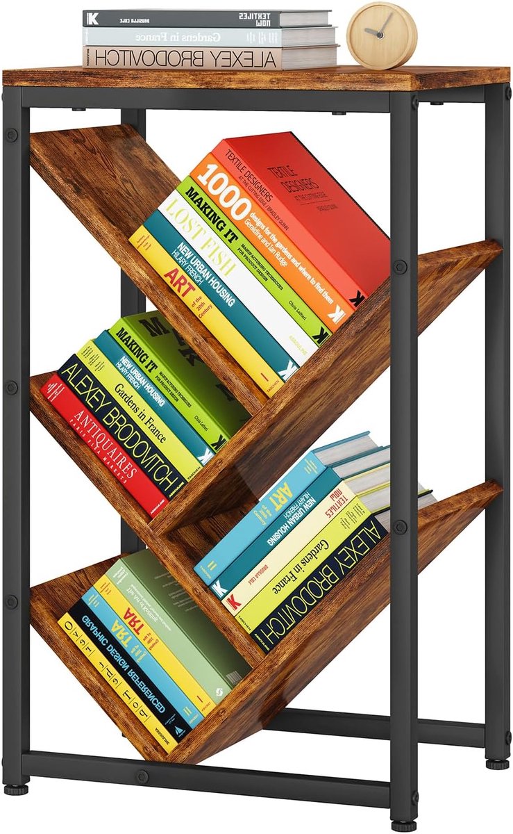 5-laags Boom Boekenplank, Kleine Bureau Boekenplank met