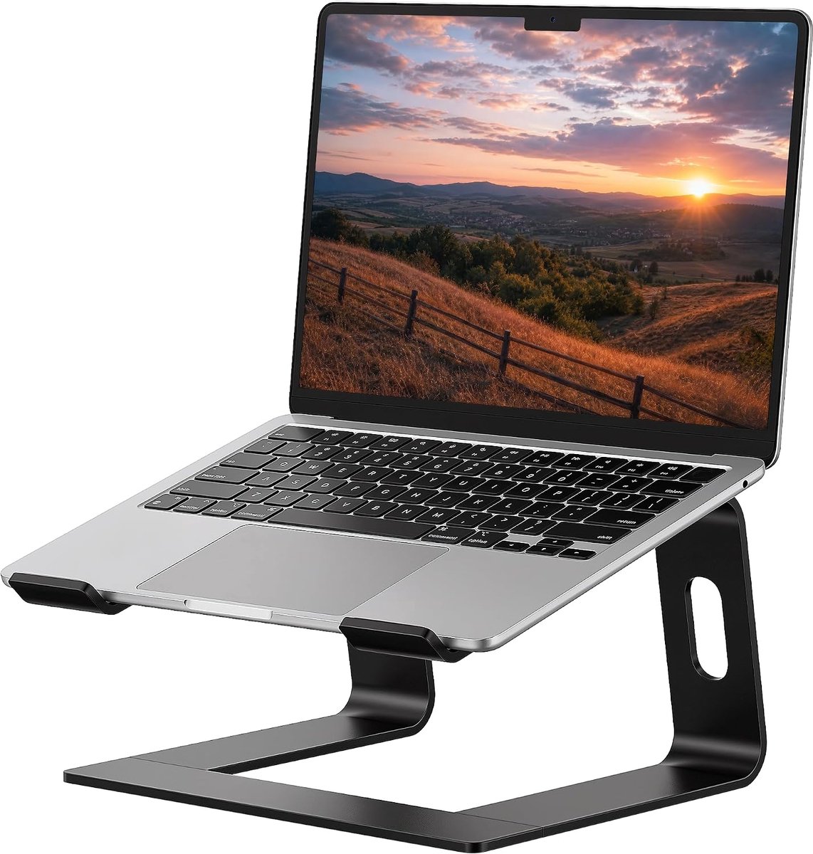 Aluminium laptopstandaard voor bureau, compatibel met Mac MacBook Air