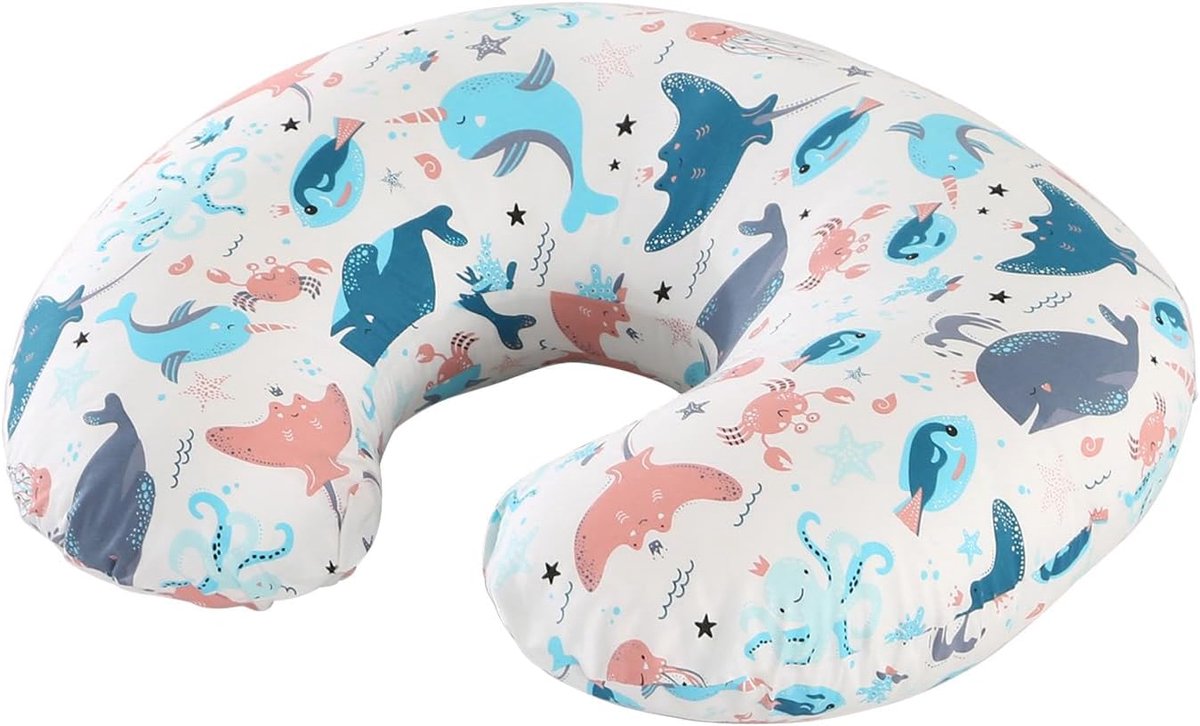 Voedingskussen met katoenen overtrek, Nursing Breastfeeding Pillow