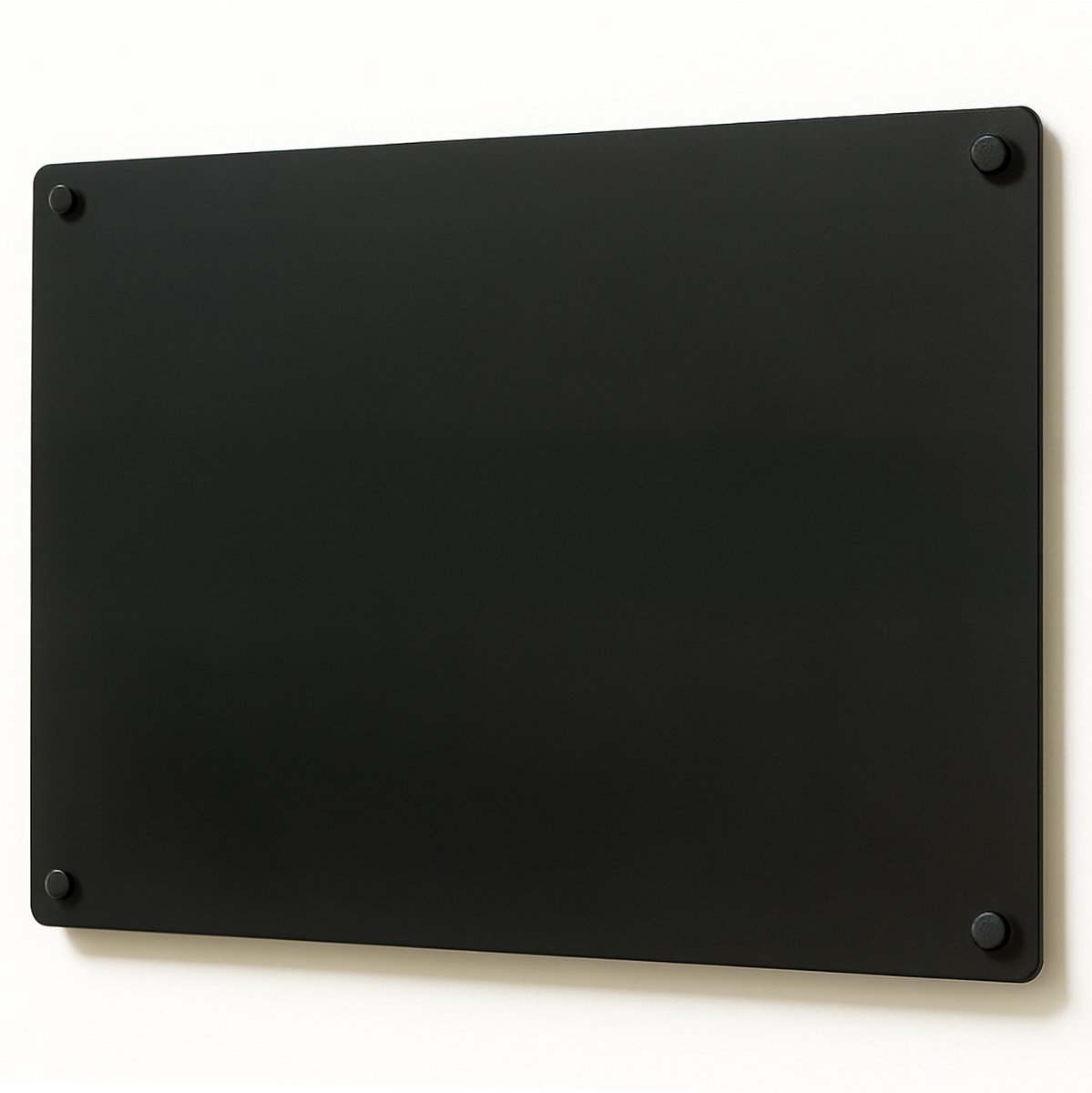 Wallfluent - Zwart staal magneetbord voor vakantiemagneten - 30x40 cm - Decoratief metalen magneetbord - Metalen bord voor magneten