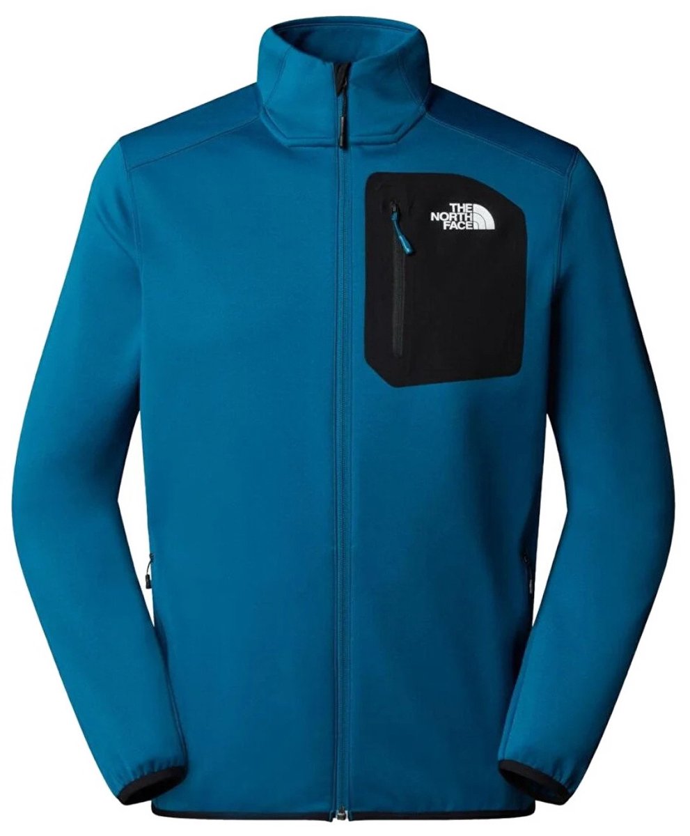 The North Face Crest FZ Heren Fleecevest met Volledige Ritssluiting – Polyester Mineral Ink/TNF The North Face Crest FZ Heren Fleecevest met Volledige Ritssluiting – Polyester – Mineral Ink/TNF Veelkleurig