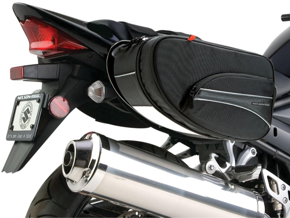 SnelShoppen - Mini Expandable Sport Zadeltassen Zwart - Waterdicht, Ruime Opbergruimte voor Fietsen, Motoren en Sportactiviteiten - Ideaal voor Verken