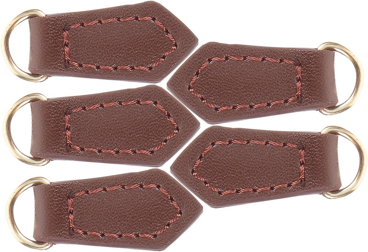 Vervangende Ritskoppen - Ritsvervanger Ritslipjes - Kleding Repareren - Met Convexe Punten - 3.2 cm - Koffie