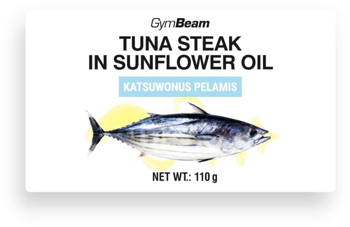 GymBeam Tonijnsteak in zonnebloemolie 110 g