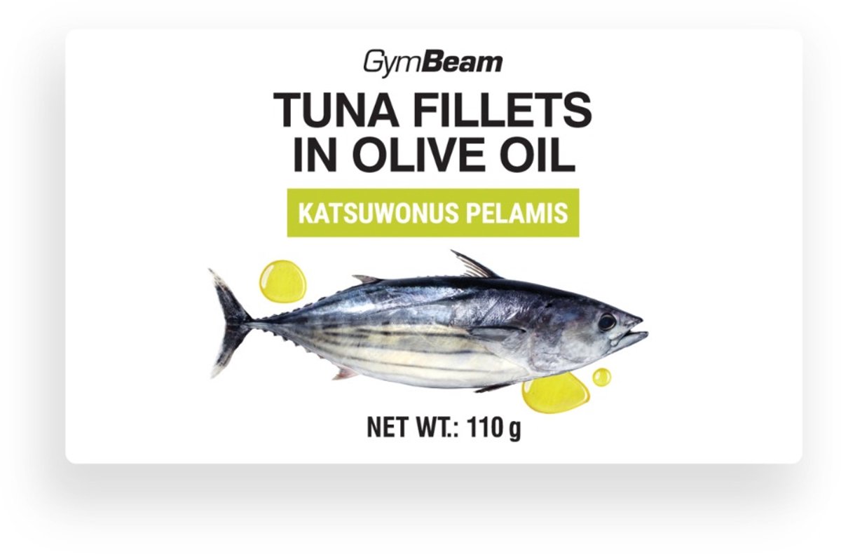GymBeam Tonijnfilets in olijfolie 110 g