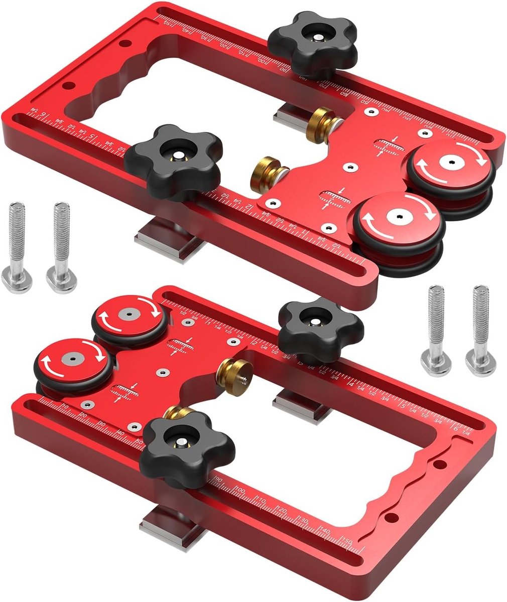 Professionele Tafelzaag Voeder Roller met Dubbele Wielen, 160mm Aluminium Geleidingsysteem voor Efficiënt Houtbewerking, Ideaal voor Precisie en Stabiliteit