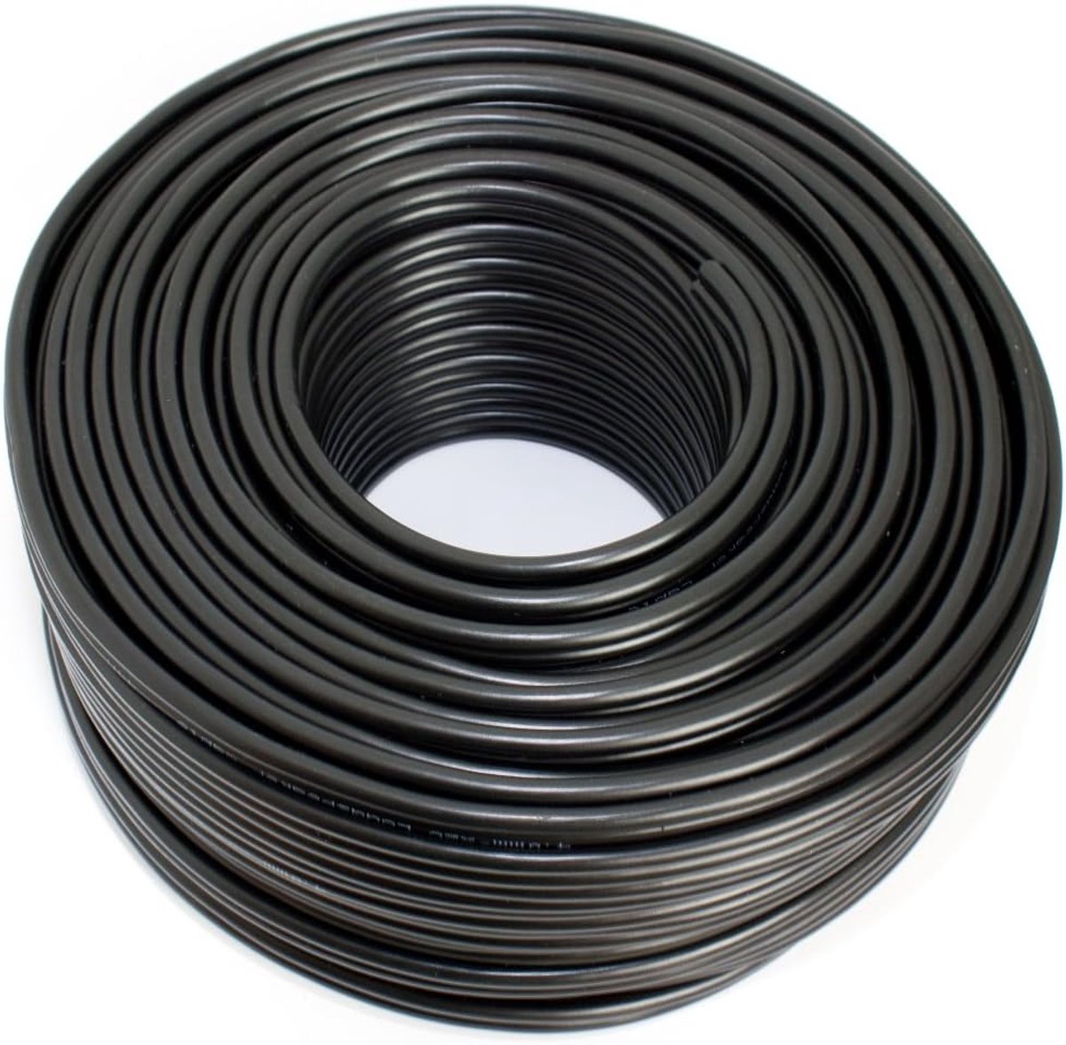 SnelShoppen - Speaker kabel zwart 2x 4,00mm² 50M ring - Hoogwaardige luidsprekerkabel voor thuis, feest, tuin en evenementen