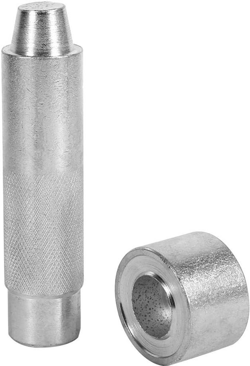 Grommet Kit - Oogpons Tool - Leder Ambachten - Carbon Staal - 2000# 20mm - Zilverkleurig