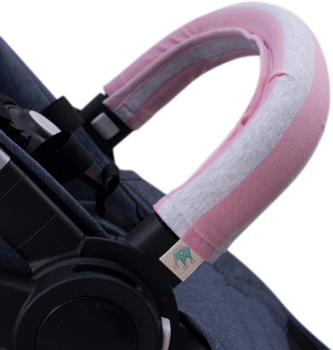 SnelShoppen - Kinderwagen Handgreep en Railing Cover - Roze Eiland - Bescherming en Comfort voor Kinderen - Makkelijk te Bevestigen - Perfect voor Wan