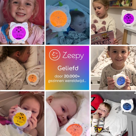 Zeepy - 4-fasen slaaptrainer voor kinderen - Kinderwekker - Oplaadbaar - Kip het Katje van Zeepy — afbeelding 3